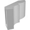 Ekena Millwork 5-in. W x 8-in. D x 8-in. H Ridgewood Architectural Grade PVC Knee Brace BRCP05X08X08RID - alternate 6